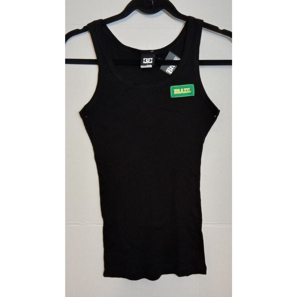 Vintage DC Brazil Soccer Black Tank Top Child's Small